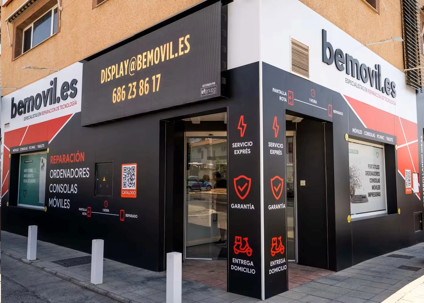 Fachada de la tienda