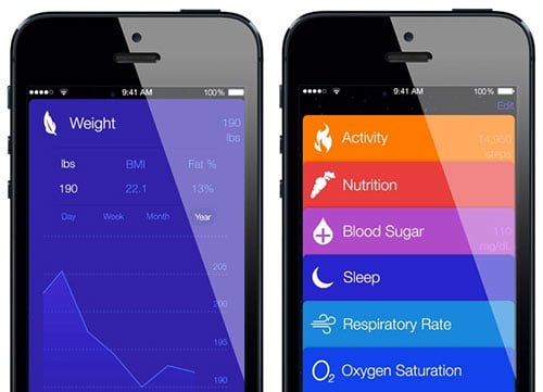 Healthbook para iOS 8