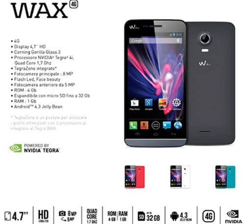 Características de Wiko WAX