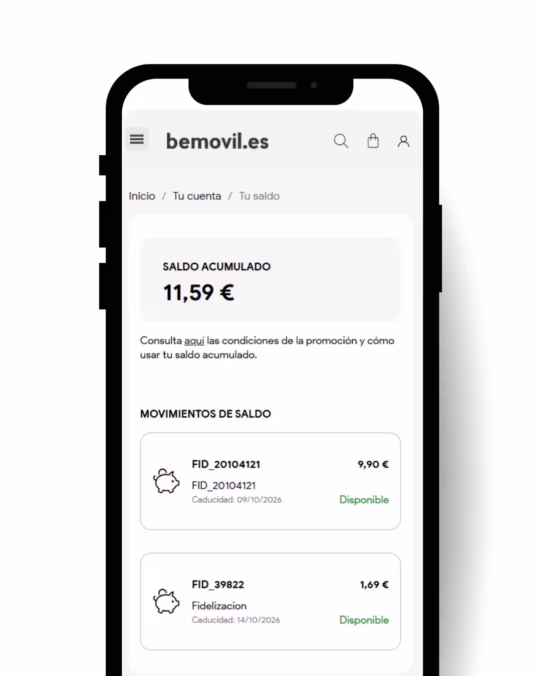 Descuentos con bemovil