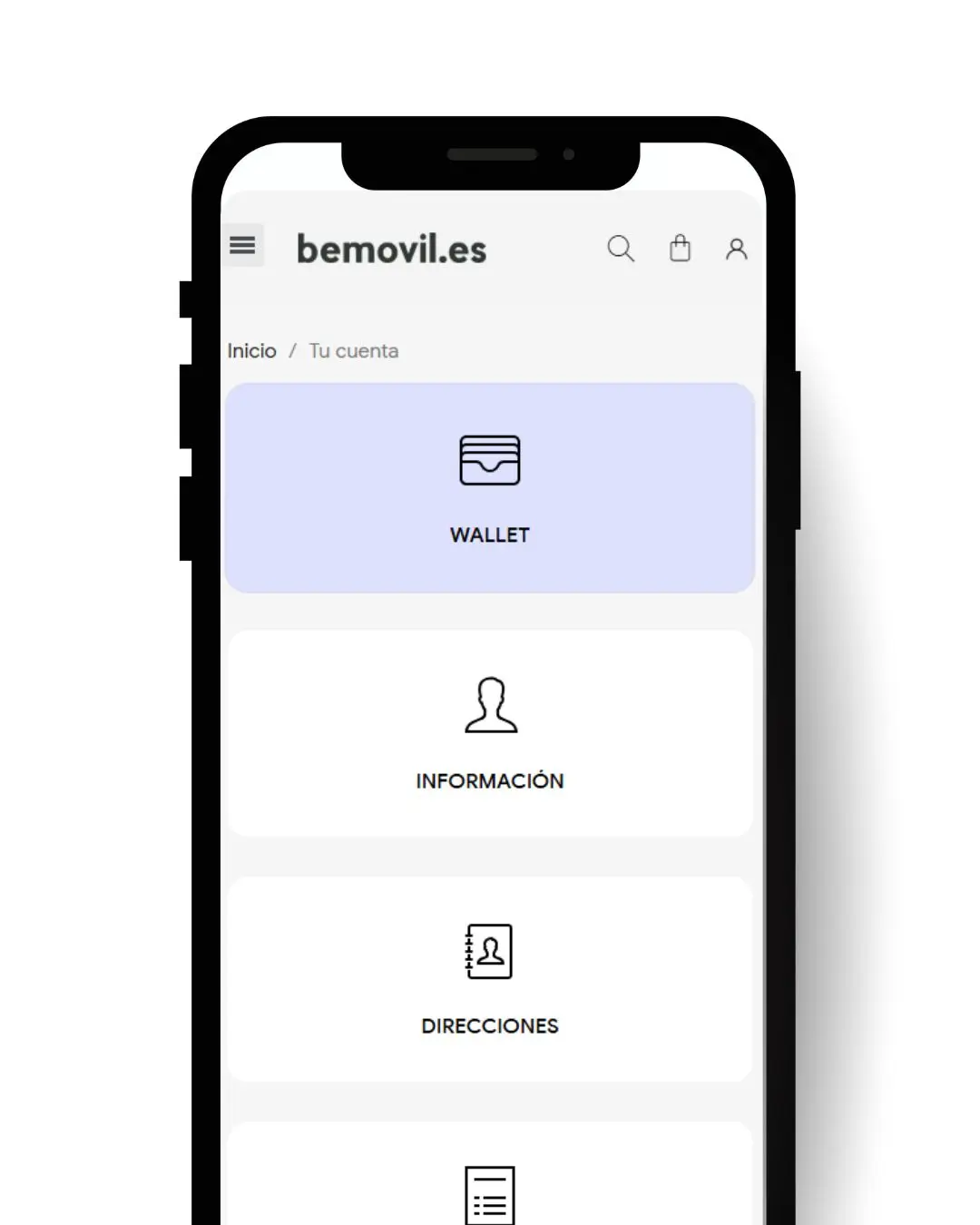 Mi cuenta bemovil wallet
